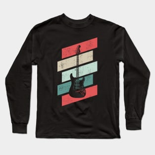 Retro Vintage S-Style Electric Guitar Long Sleeve T-Shirt